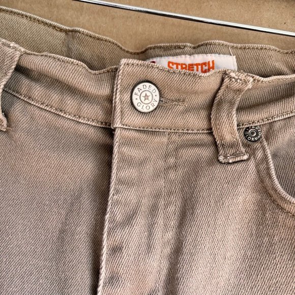 Vintage 90s high-rise khaki faded glory stretch heart booty jeans size avg. 10 - Picture 6 of 6